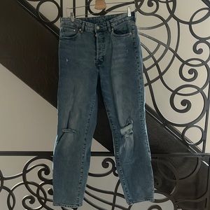 H&M Distressed Knee Mom Jeans
